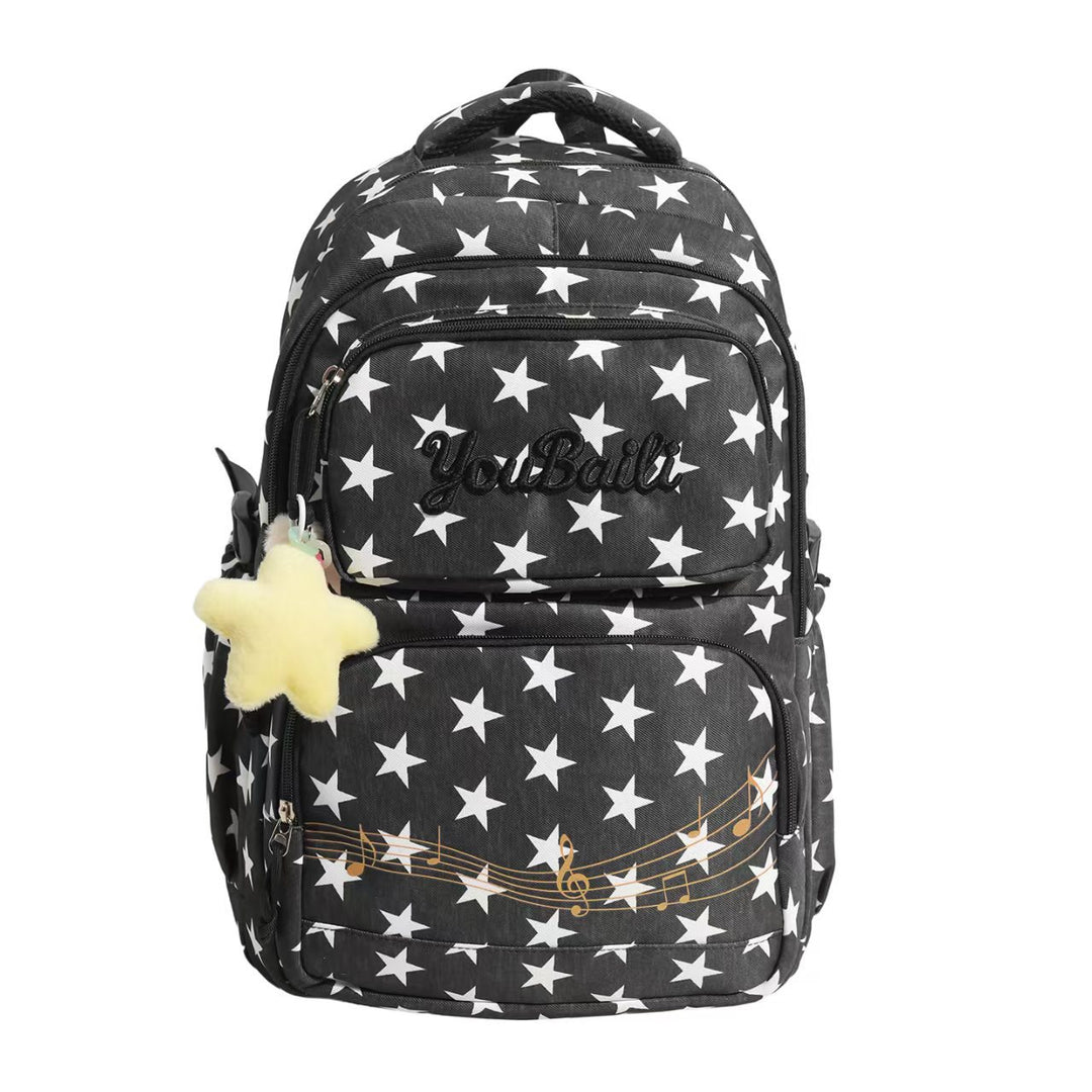 Multi-Functional Star-Embellished Backpack Bowlift
