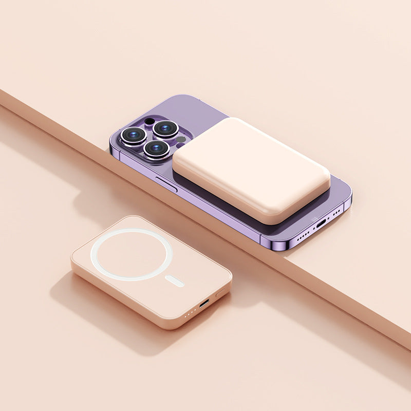 Magnetic Powerbank with Qi Technology Bowlift