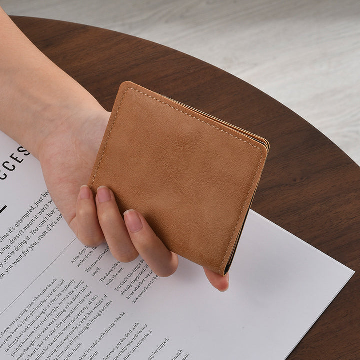 Compact Leather Travel Wallet Bowlift