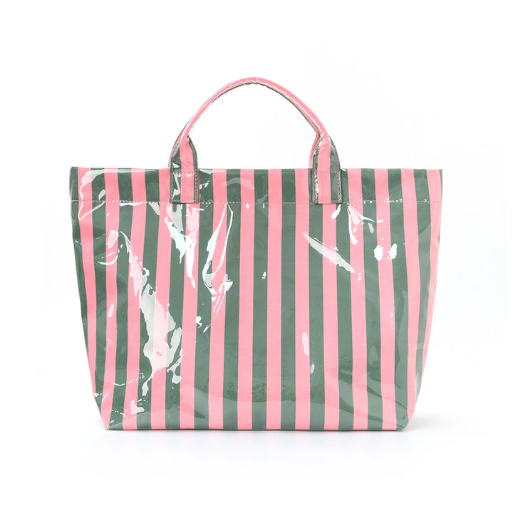 Beach bag with colorful check pattern and water-repellent coating Bowlift