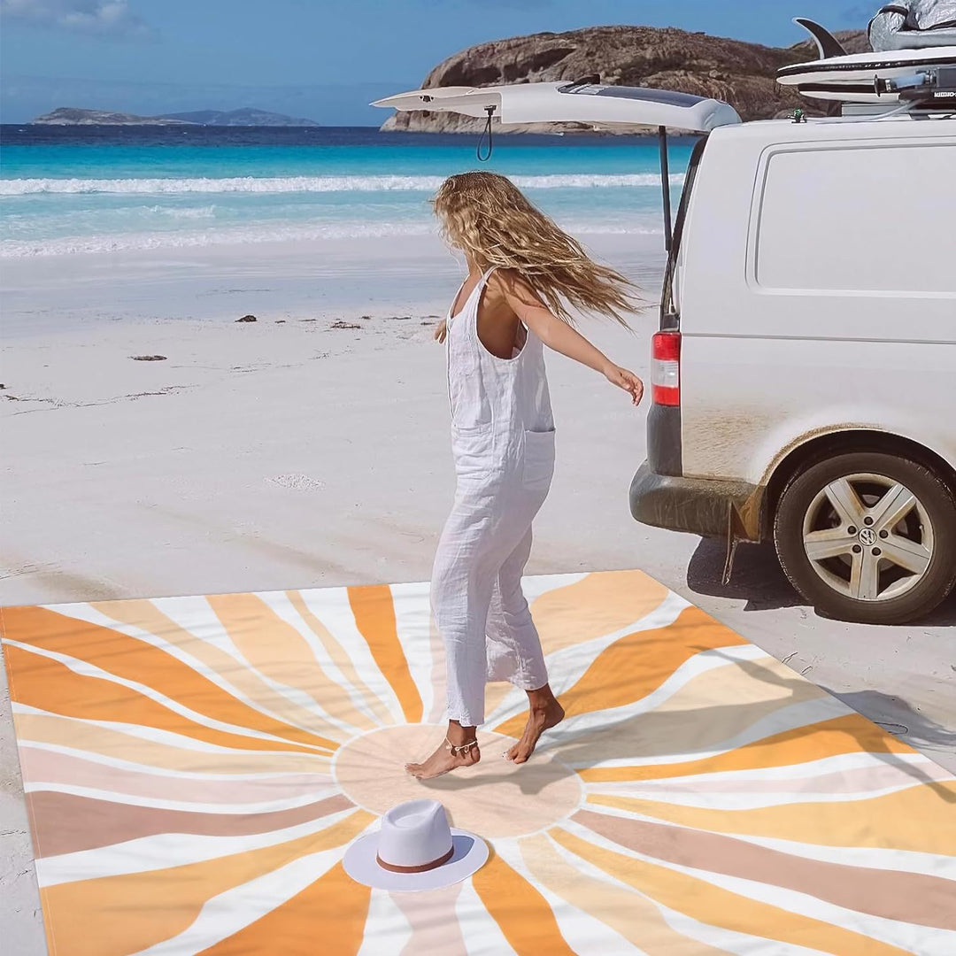 Ladies stylish beach blanket with UV protection Bowlift
