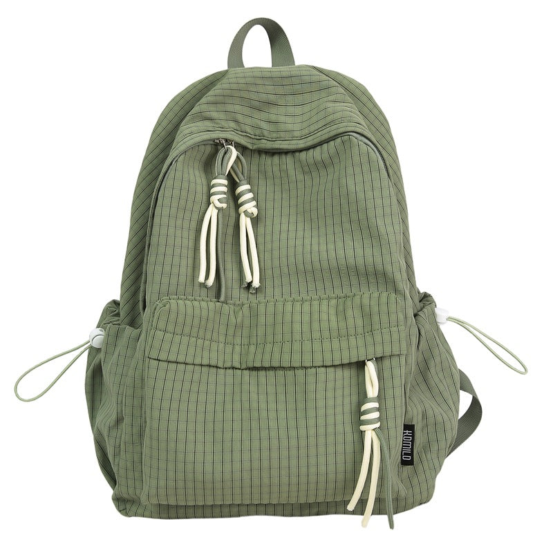 Casual Checkered Backpack