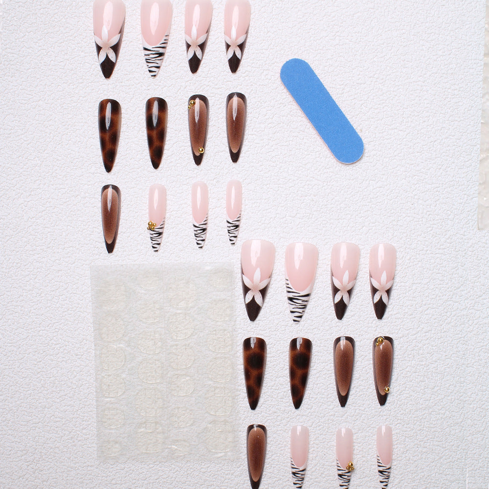 Artistic Stiletto Press-On Nails Bowlift