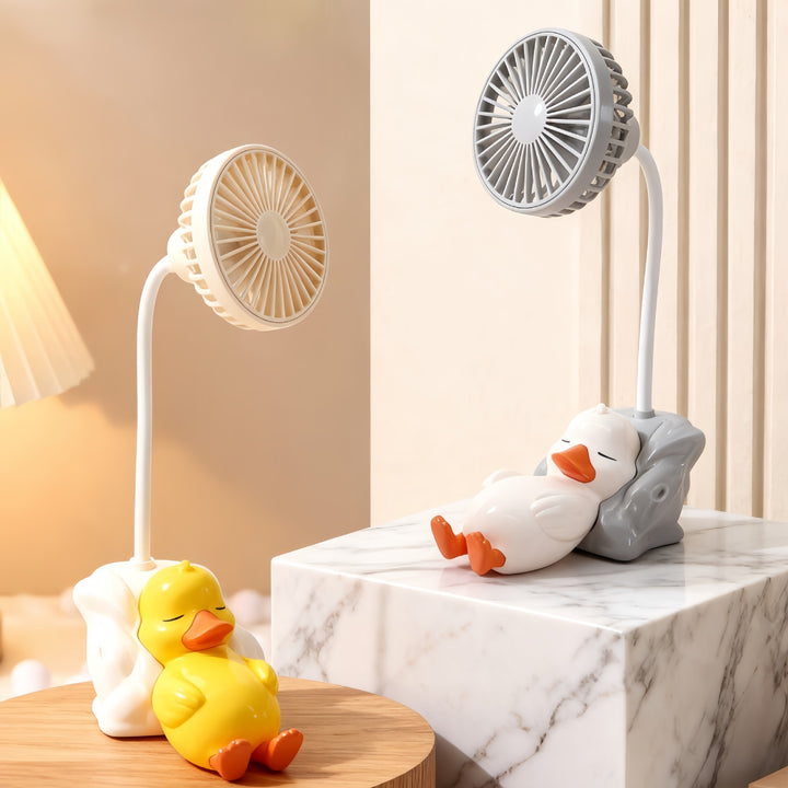 Ladies innovative table fan with cute duck design Bowlift
