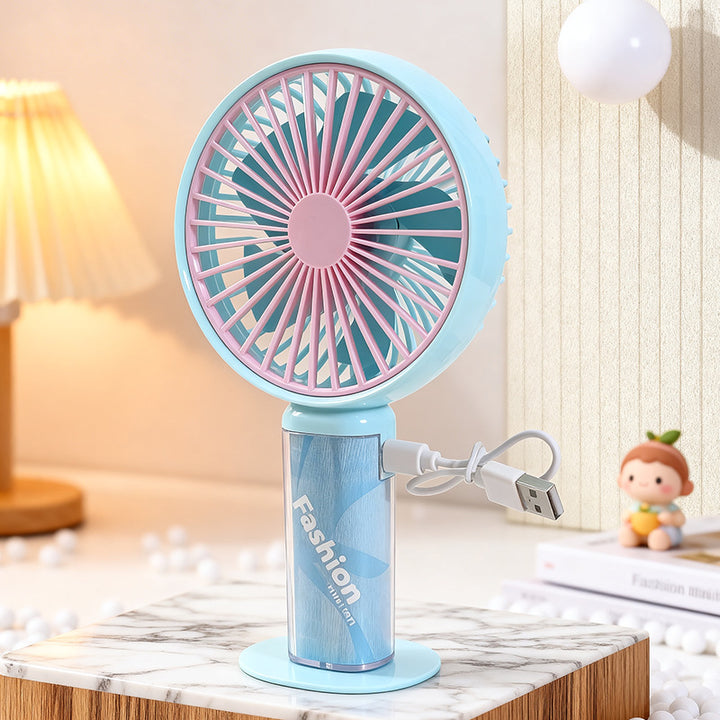 Women portable hand fan with innovative heart design Bowlift