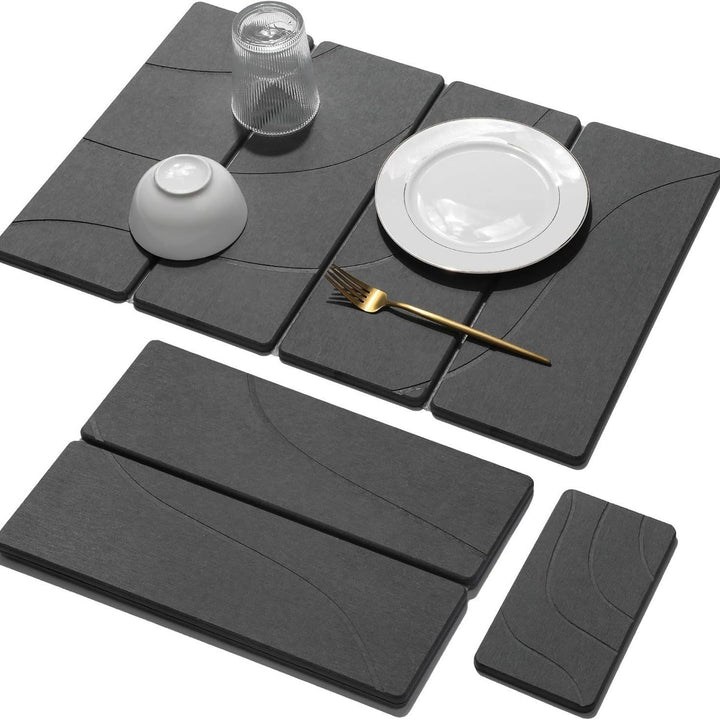Elegant Marble Print Table Mat