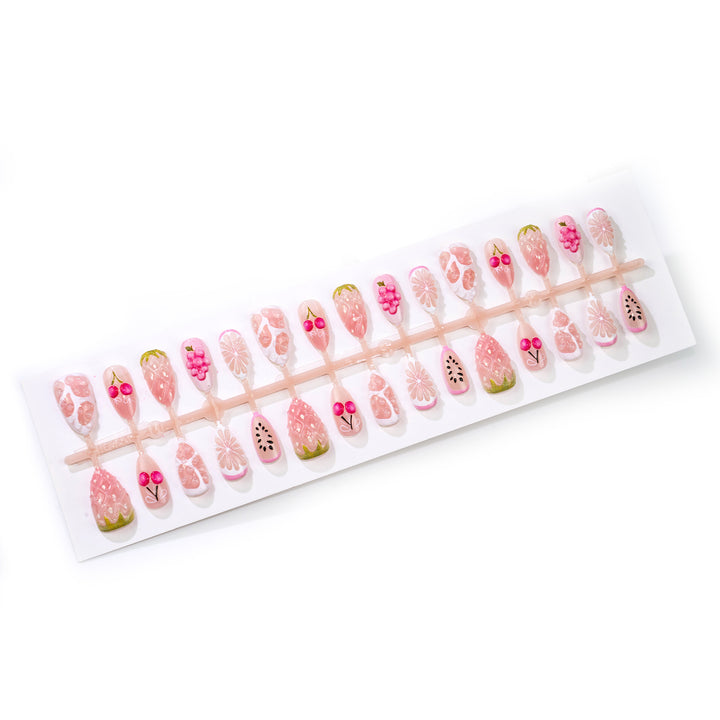 Artistic Fruit-Inspired Press-On Nail Set Bowlift