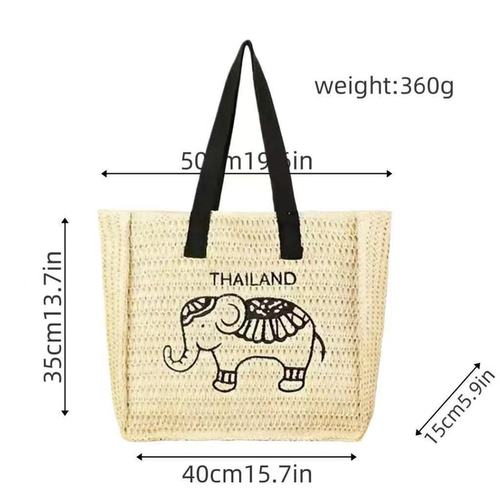 Cotton shopping bag with elephant design Bowlift
