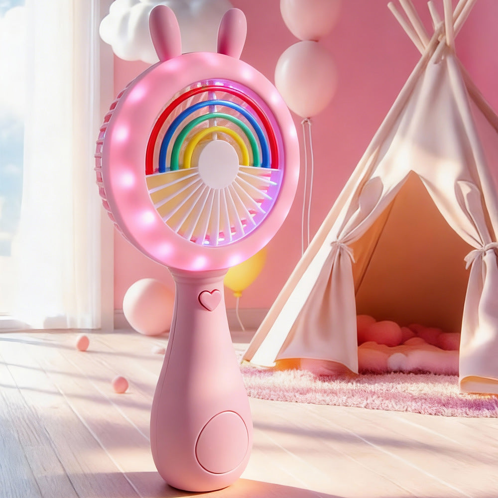 Unisex Portable Mini Fan in Cute Bunny Design Bowlift