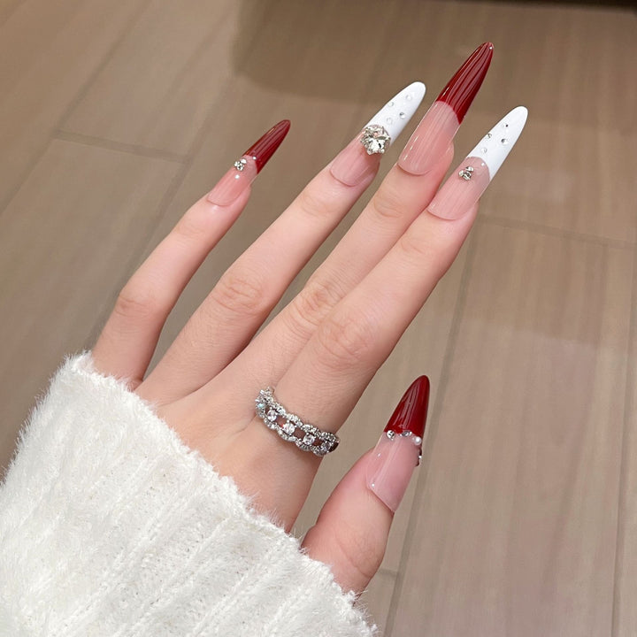 Luxury Stiletto Press-On Nail Design Bowlift
