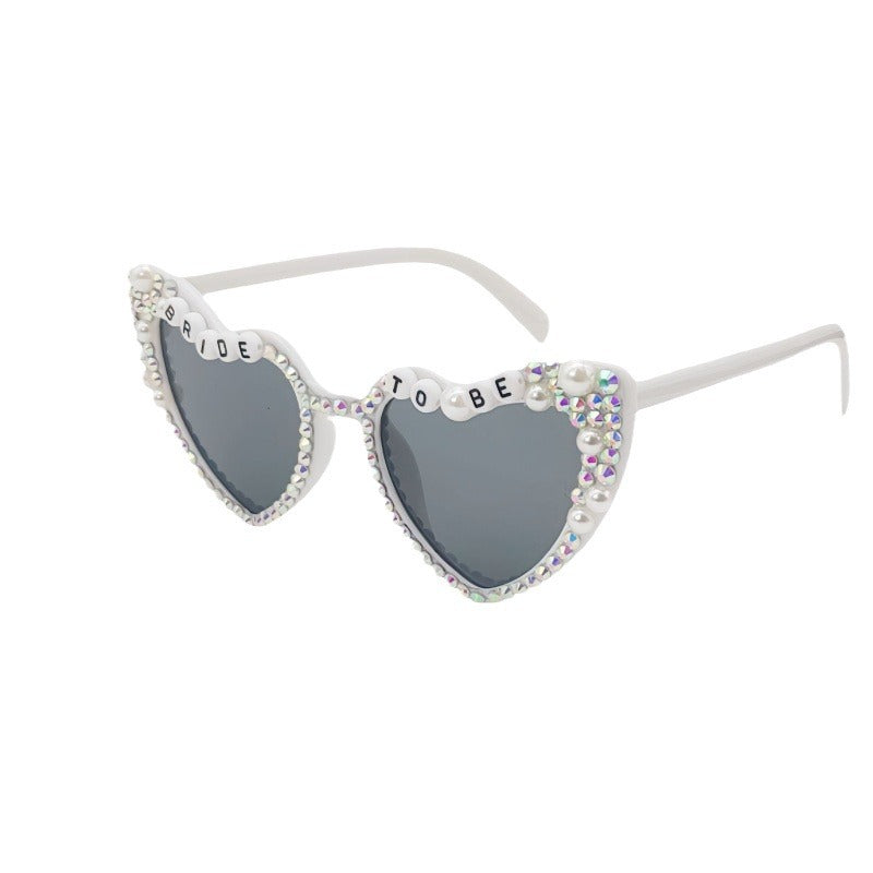 Heart-Shaped Bridal Sunglasses Bowlift