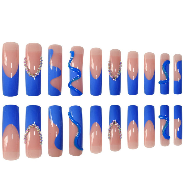 Artistic Press-On Nails Set Bowlift