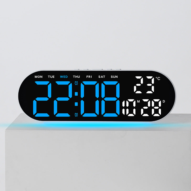 Digital alarm clock with multifunctional LED display and integrated thermometer function Bowlift
