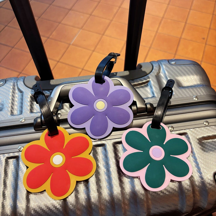 Floral-Themed Travel Luggage Tag Bowlift
