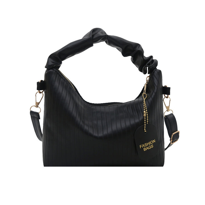 Ribbed Texture Shoulder Bag Bowlift