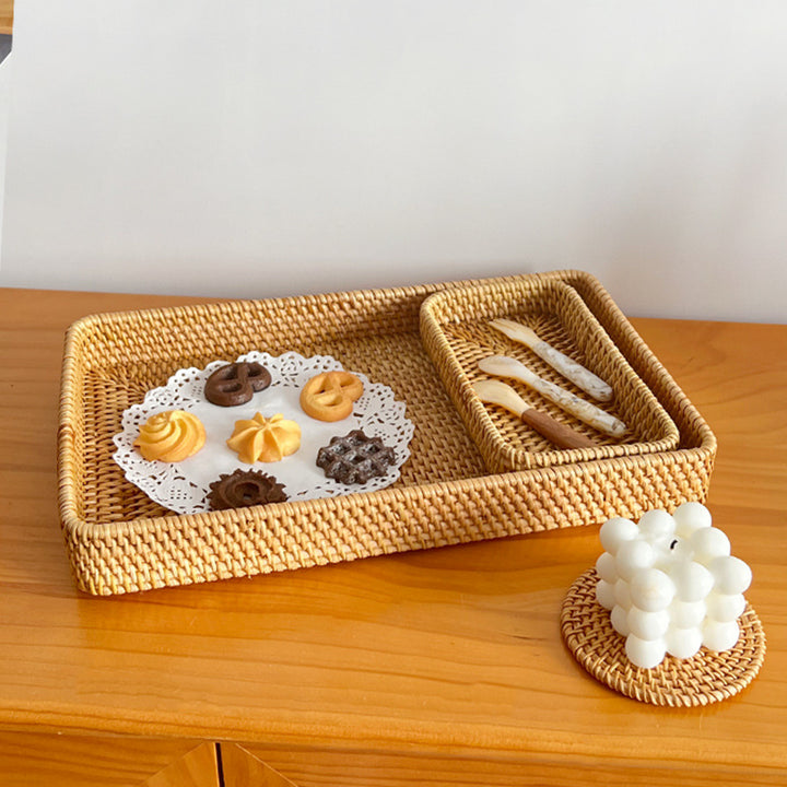 Women square natural material serving plate Bowlift