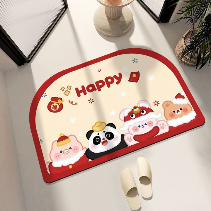Cute Animal-Themed Floor Mat
