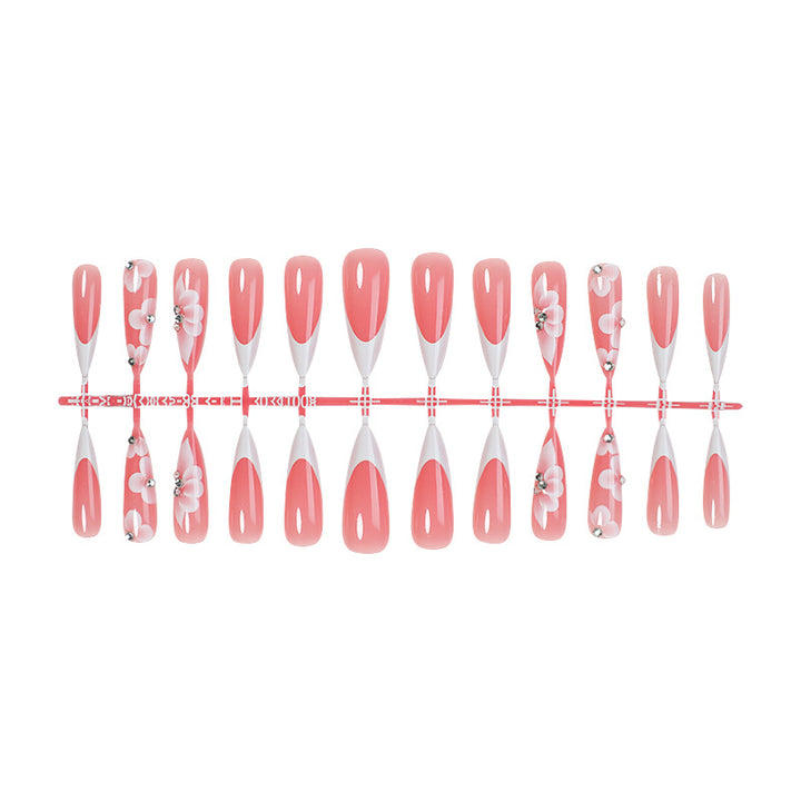 Floral Design Press-On Nail Set Bowlift 1788495570