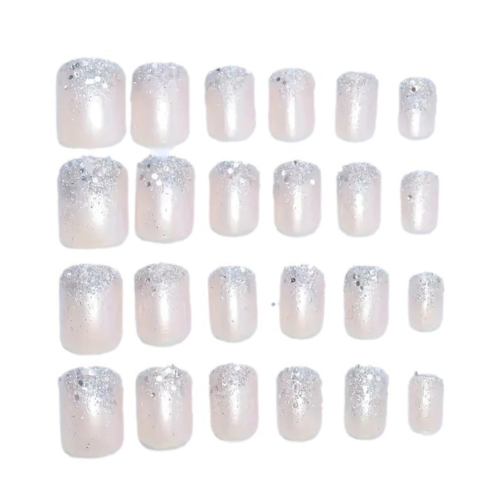 Glamorous Sparkling Square Press-On Nails Bowlift