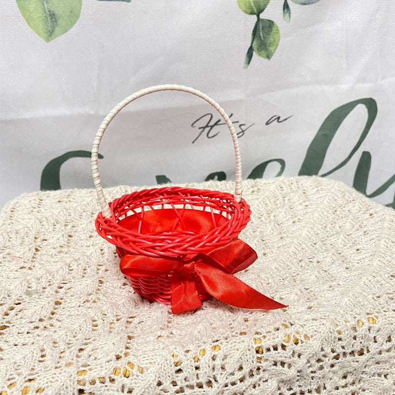 Decorative Miniature Woven Gift Basket Bowlift