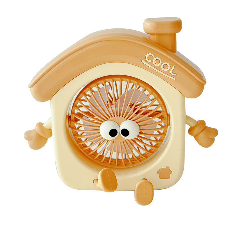 Unisex Portable Mini Table Fan in Creative House Design Bowlift