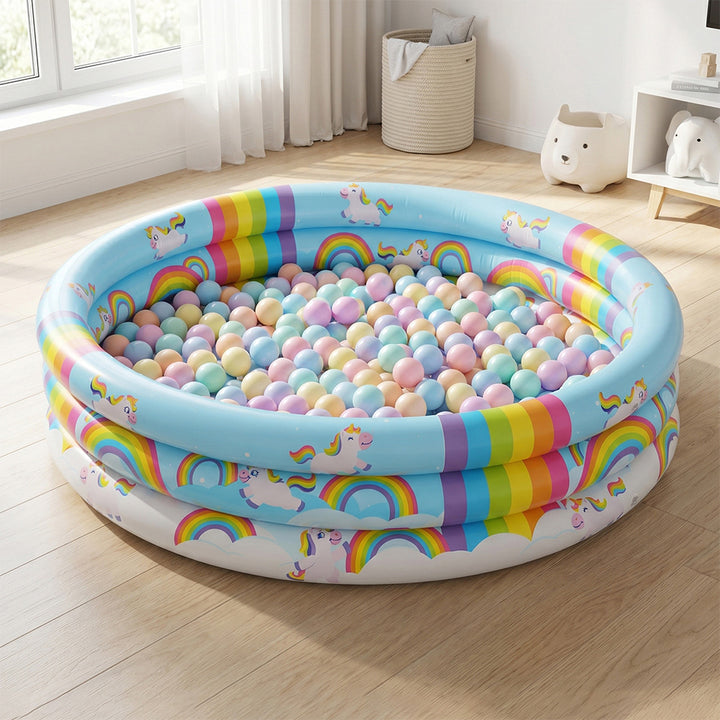 Unisex Inflatable Children's Swimming Pool with Unicorn Design Bowlift