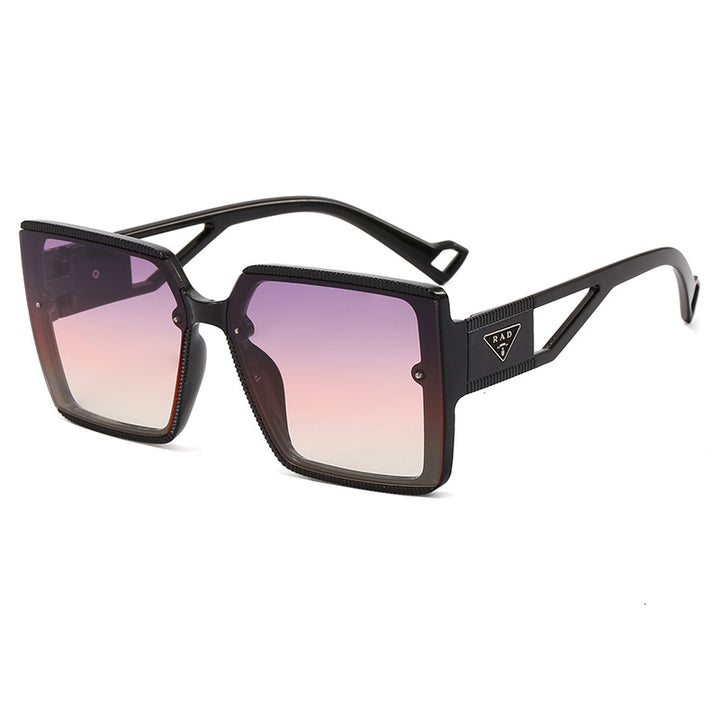Women's fashionable square sunglasses with unique frame structure Bowlift