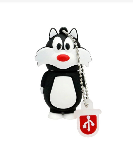 Cartoon Cat USB Flash Drive Bowlift