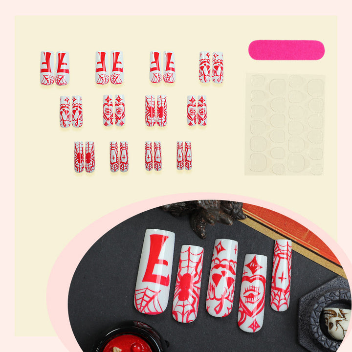 Themed Press-On Nail Art Set Bowlift