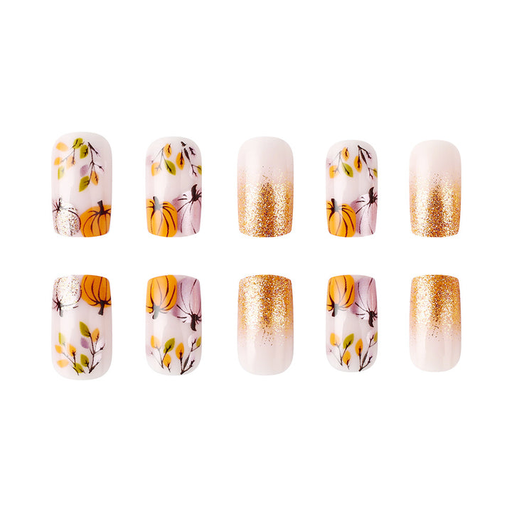 Autumn-Themed Decorative Nail Art Bowlift