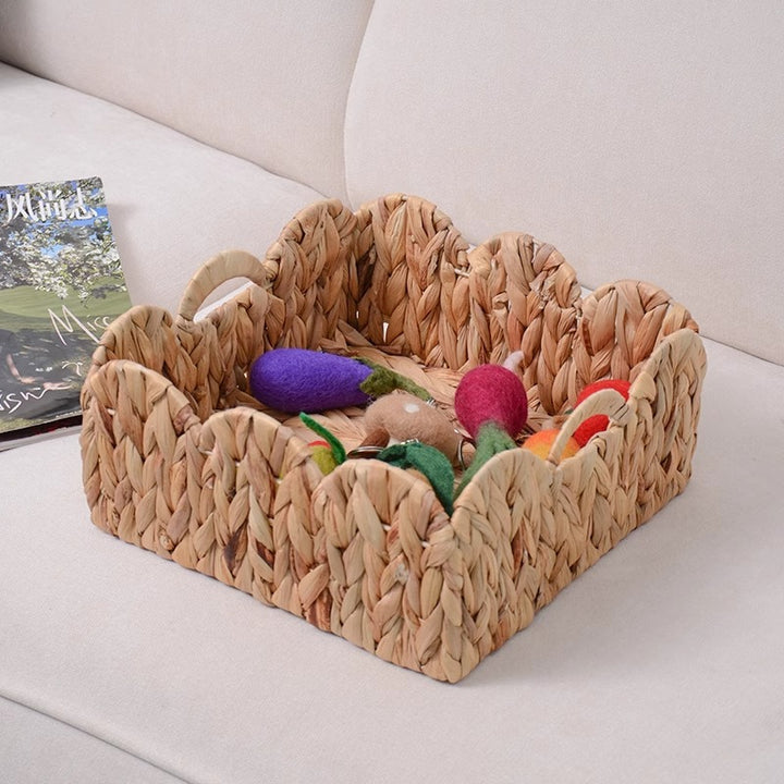 Decorative Storage Basket Made of Woven Natural Material Bowlift
