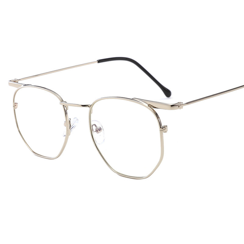 Women's fashionable rectangular glasses with elegant metal frame Bowlift
