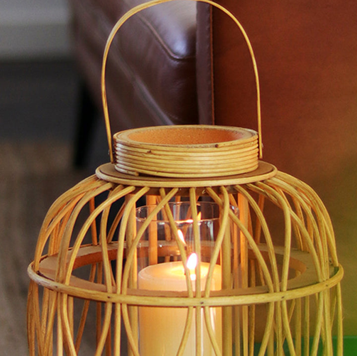 Elegant Handmade Lantern Made of Natural Materials Bowlift