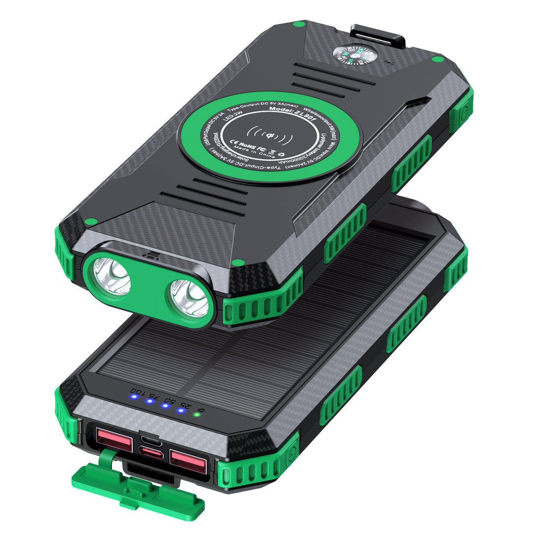 Solar Powerbank with Wireless Charging Function Bowlift