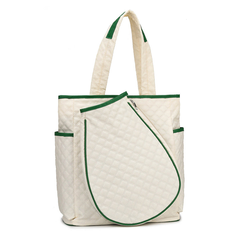 Quilted Multi-Pocket Tote Bag Bowlift