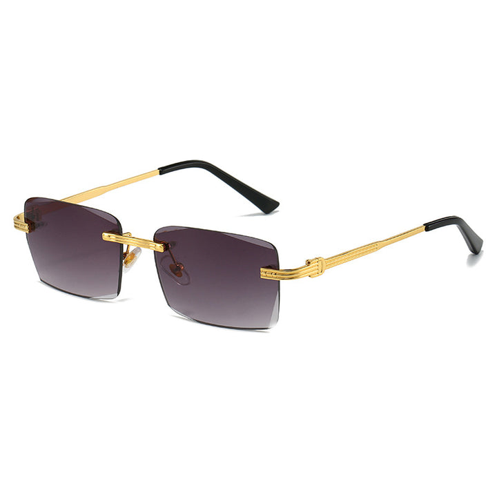 Ladies exclusive geometric sunglasses with luxury metal frame and polarized lenses Bowlift