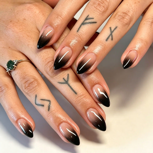 Ombre Pointed Press-On Nails Bowlift