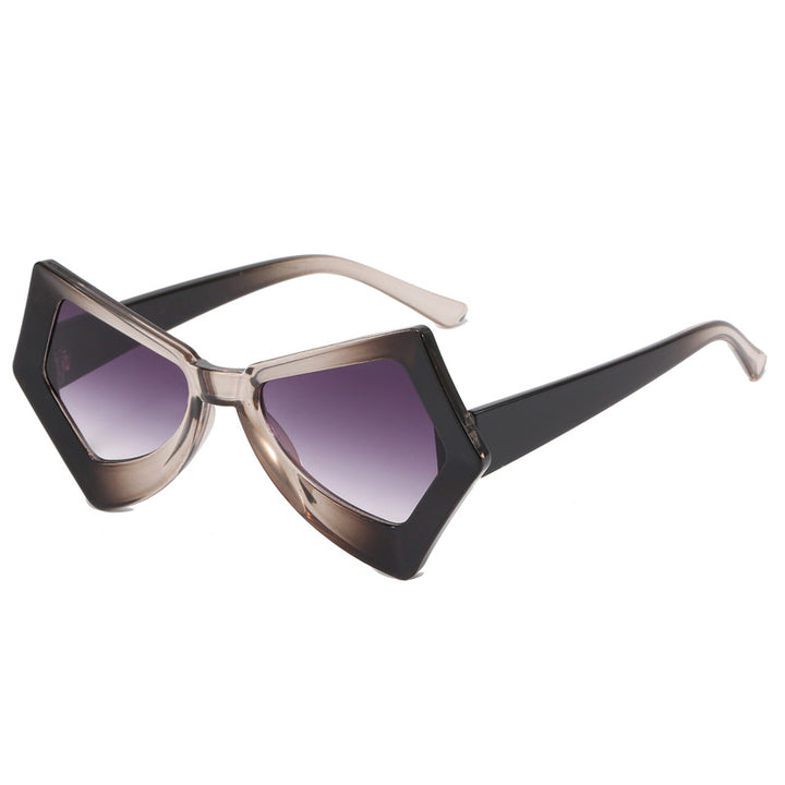 Women's polygonal sunglasses in extravagant design Bowlift