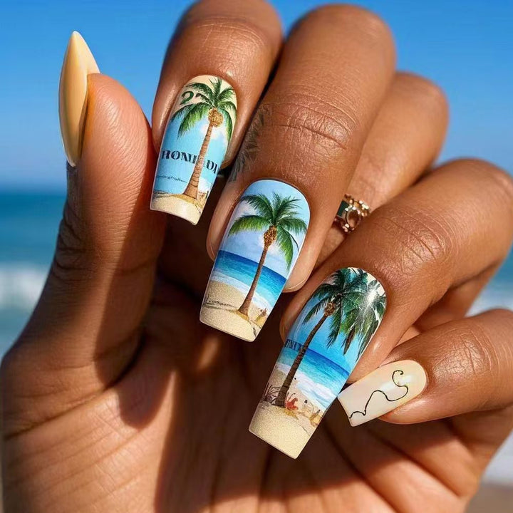 Tropical Paradise Press-On Nails Bowlift