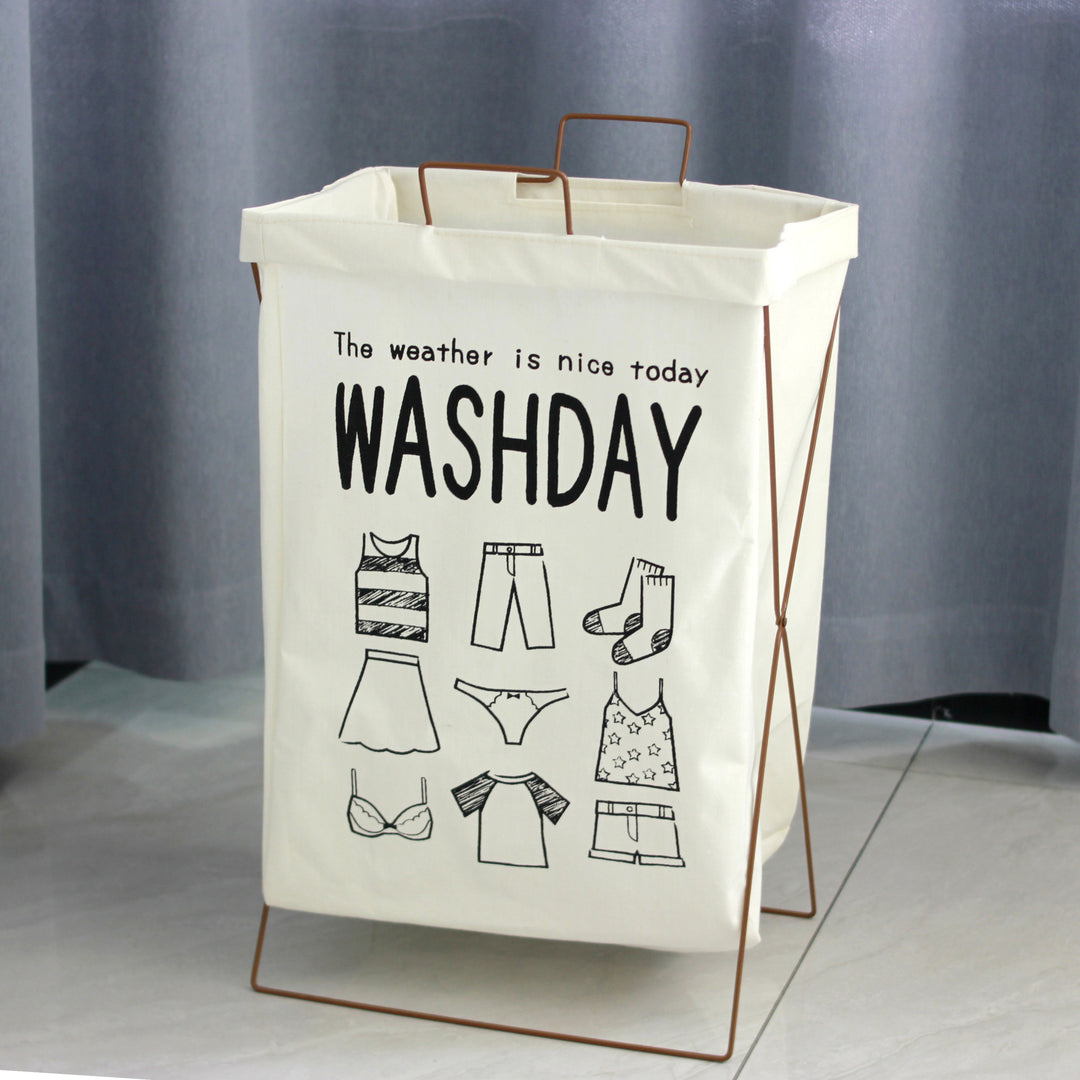 Decorative laundry basket with inspiring quotes Bowlift