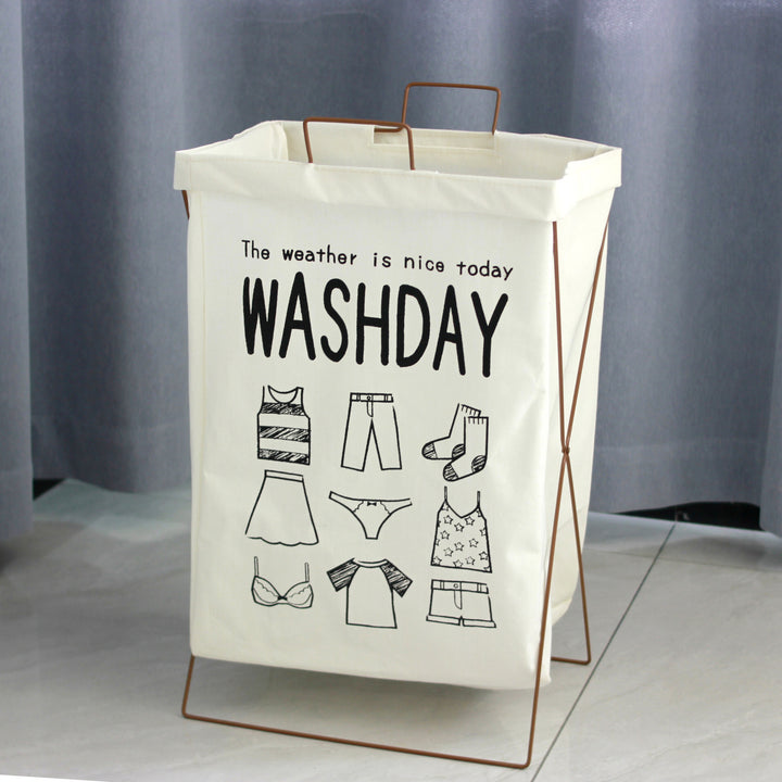 Decorative laundry basket with inspiring quotes Bowlift