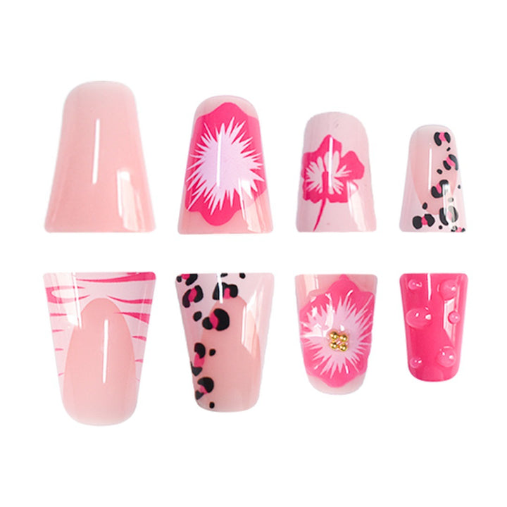 Decorative Floral Pattern Press-On Nails Bowlift