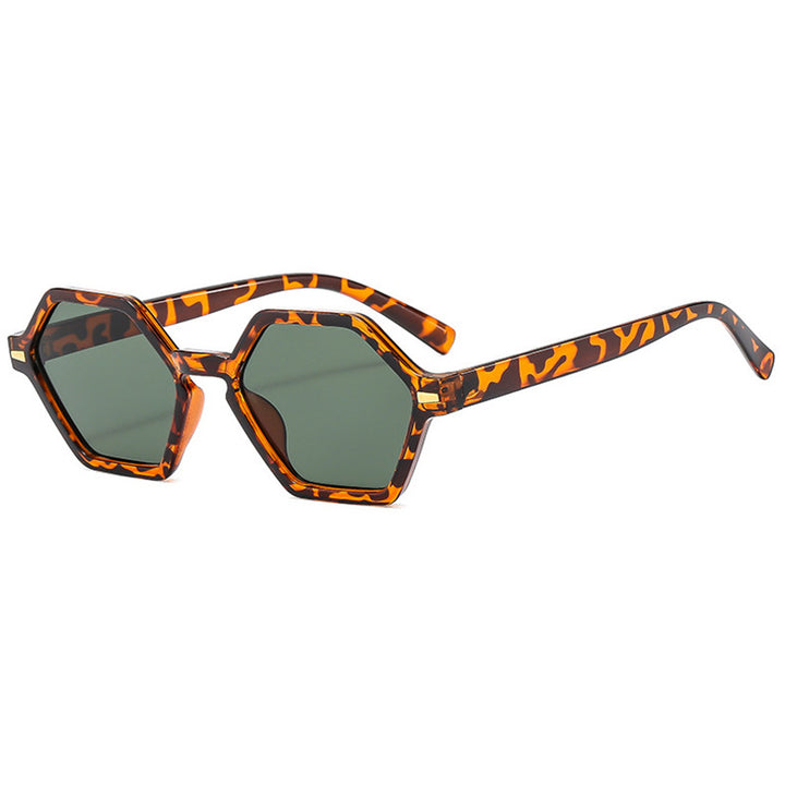 Women's hexagonal sunglasses with fashionable design and UV protection Bowlift