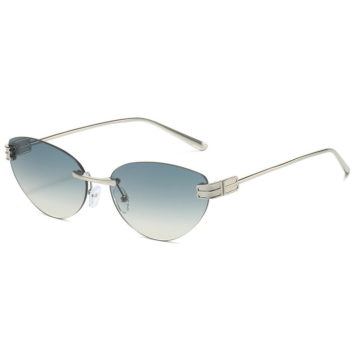 Unique Angular Cat-Eye Sunglasses Bowlift