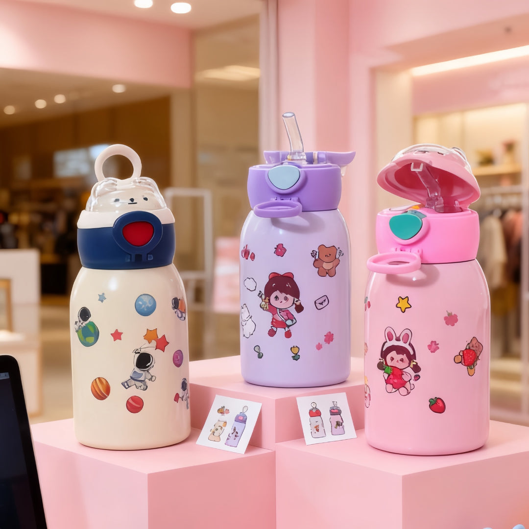Women's water bottle with unique astronaut design Bowlift