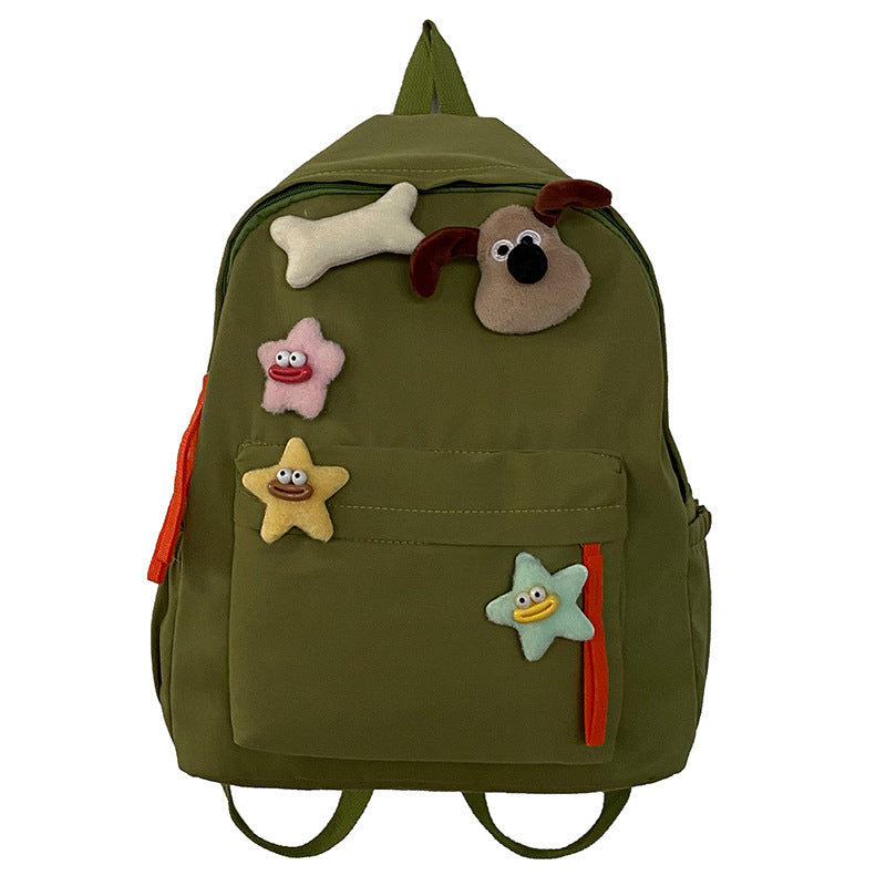Kids' Playful Character Design School Backpack Bowlift