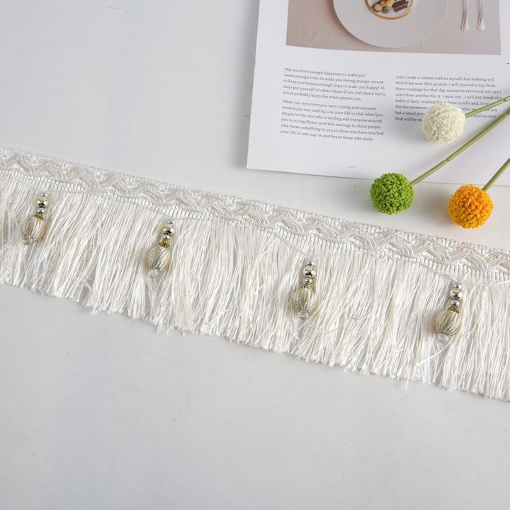 Luxury Fringe Braid with Bead Trim Bowlift