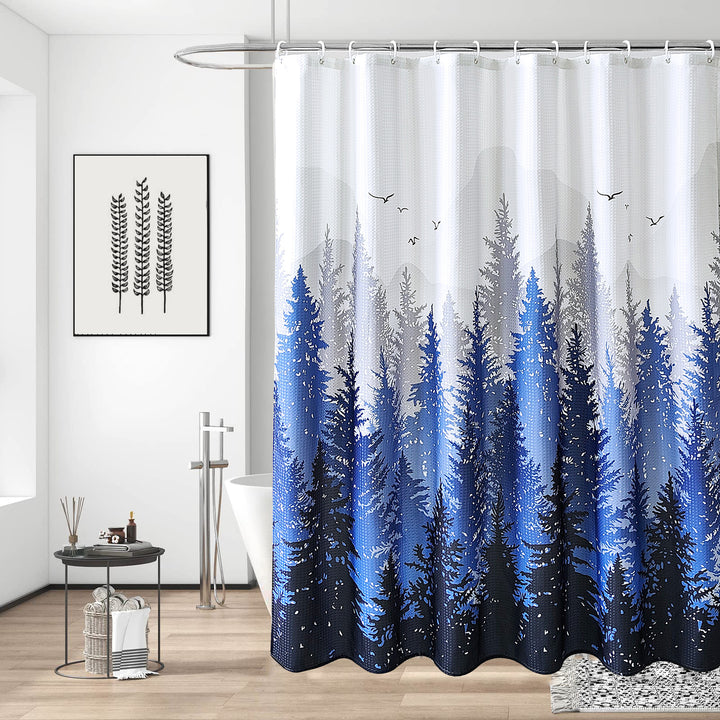 Geometric Patterned Waterproof Shower Curtain Bowlift