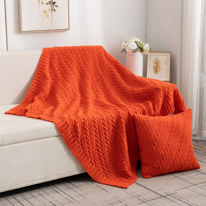 Luxurious Textured Knit Blanket