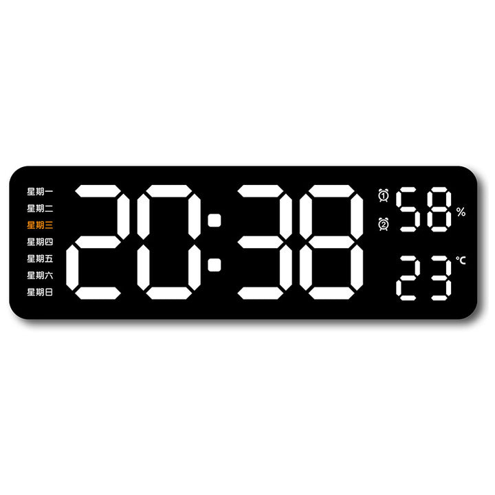 Digital alarm clock with room temperature and humidity display Bowlift